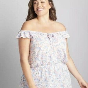 NWT Plus Size Cottage Core Style Ruffle Tank | Lane Bryant size 28